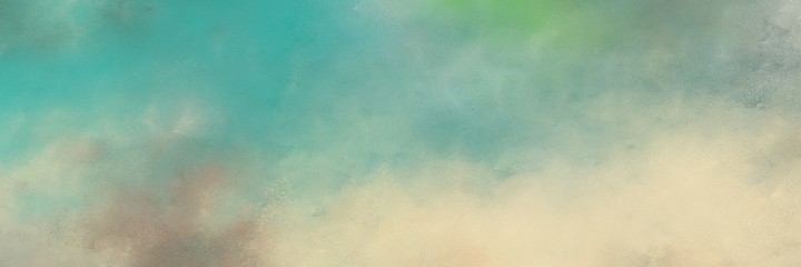 Poster - decorative vintage abstract painted background with dark sea green, pastel gray and blue chill colors and space for text or image. can be used as header or banner