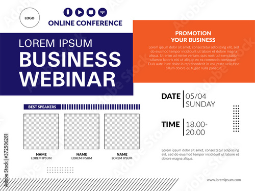 Cuadros en Lienzo Live webinar invite template
