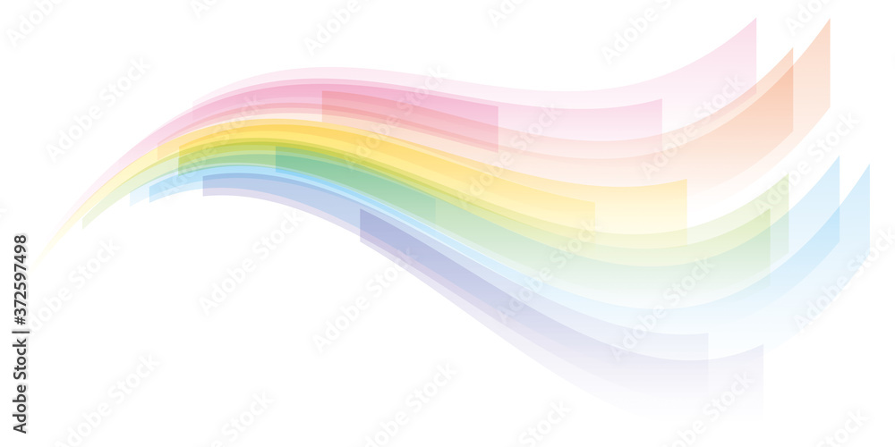 虹色の曲線 抽象的な背景 Stock Gamesageddon