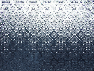 retro glitter pattern glass window background