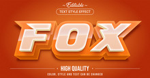 Editable Text Style Effect - Fox Theme Style.