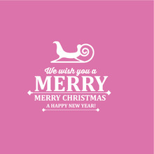 Merry Christmas Calligraphic Card