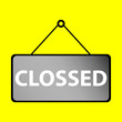 © MuhammadFaisol - closed sign isolated on white