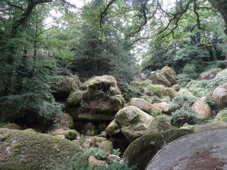 Poster - Forêt de Huelgoat, Chaos granitique, Huelgoat, Finistère, Bretagne, France