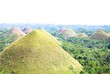 Unusual natural landscape of the famous chocolate hills