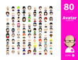 © Sky - Collection of avatars ( 80 Man and woman Characters )