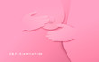 © Cienpies Design - Breast cancer prevention paper cut self exam woman