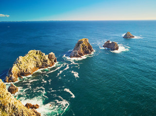 Wall Mural - Scenic view of Crozon peninsula, one of the most popular tourist destinations in Brittany, France