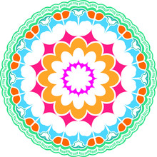 Colorful Mandalas For Coloring Book. Decorative Round Ornaments.vector Mandala Design.