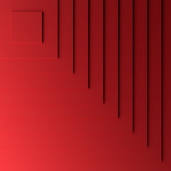 red modern background with three dimensional steps