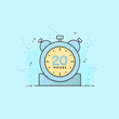 20 hours alarm clock, timer, stopwatch vector time symbol. 20 hours vector icon flat illustration.