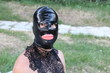 © ajr_images - Person with enlarged lips wearing latex mask