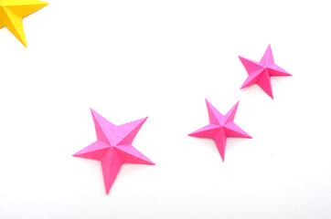 Wall Mural -  Greetings holdiay stars from paper
