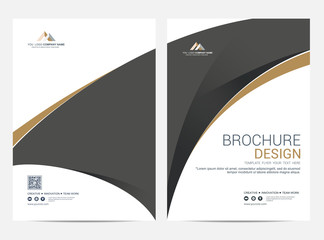 Wall Mural - brochure or flyer layout template, annual report cover design background