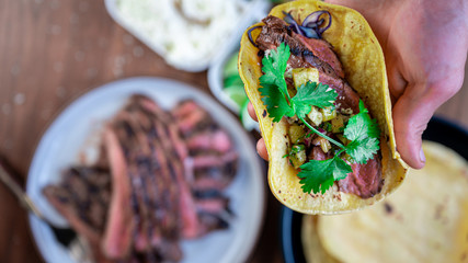 Wall Mural - Marinated Flank Taco Bar