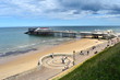 British pier in Cromer town centre. It remains quiet relaxing jetty on the north Norfolk coast with shows at the Pavilion theatre cafe and bar where you enjoy drink whilst admiring the wonderful views