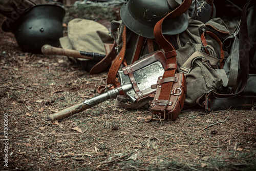 Fotomural Uniforms of a Finnish soldier during the winter war.