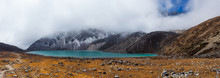 Landscape With Gokyo Lake With Amazing Blue Water, Nepal