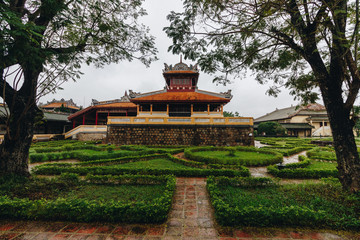 Poster - Beautiful shot of the imperial city in Hue Vietnam