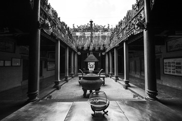 Poster - Incense burner at the Ba Thien Hau Pagoda in Ho Chi Minh, Vietnam