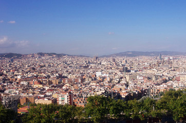 Canvas Print - バルセロナ　市街地の風景　