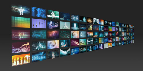 Wall Mural - Digital Marketing Video Analytics