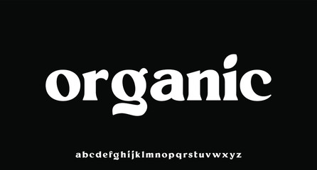 organic lowercase font perfect for branding or word mark design