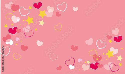 可愛いハートの背景素材 Stock Vector Adobe Stock 可愛いハートの背景素材 Stock Vector Adobe Stock
