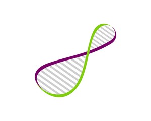 Sticker - abstract and luxury dna symbol