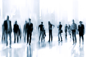 lobby in the rush hour