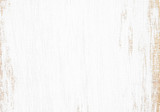 Fototapeta  - Grunge white wood texture background. Natural pattern peeling paint on an old wooden wallpaper.
