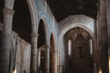 Wall Mural - Interior of Igreja Matriz de Caminha church in Portugal