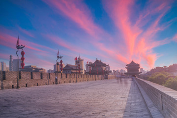 Xian city wall.