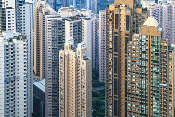  Residential buildings in Hong Kong Downtown area