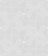 Vector geometric texture. Monochrome repeating pattern with hexagonal tiles.