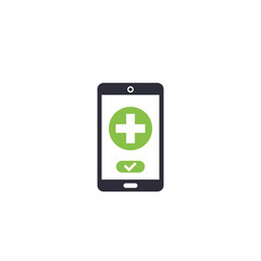 Sticker - Telemedicine vector icon