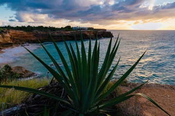 Sticker - panorama of the Caribbean islands of Anguilla