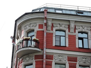 Wall Mural - facade of an old building, Saint-Petersburg