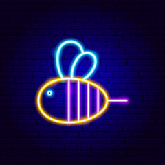 Poster - Bee Neon Sign