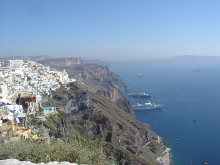 Wall Mural - santorini island greece