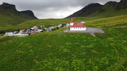 Canvas Print - Die Kirche von VIK auf Island