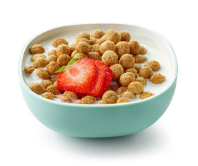 Sticker - bowl of breakfast cereal balls