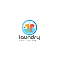 Wall Mural - Laundry Logo designs concept vector, Washing Machine logo symbol