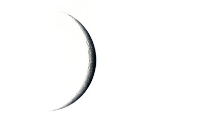 Wall Mural - waxing crescent moon