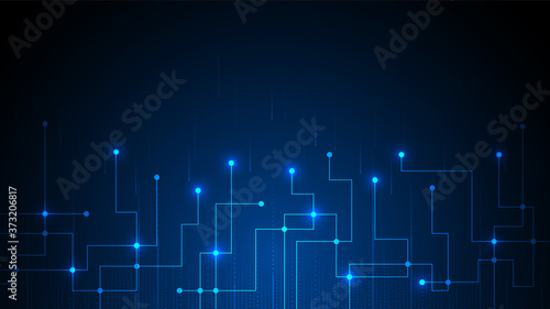 Fotografía hi-tech digital data connection system