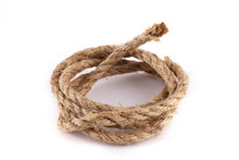 A Coil Of Sisal Rope Isolated