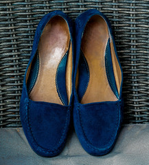 Blue suede shoes