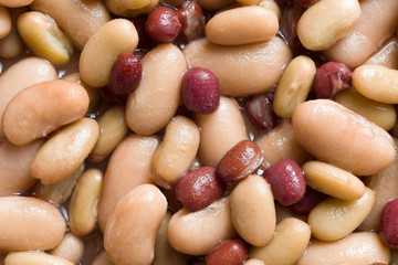 Poster - mixed bean salad food background