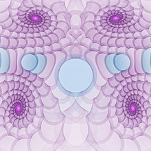 3d Effect - Abstract Geometric Fractal  Pattern