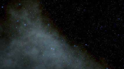 Stars in sky, starry night starlight shine of milky way, space cosmic background, starry background 3d render